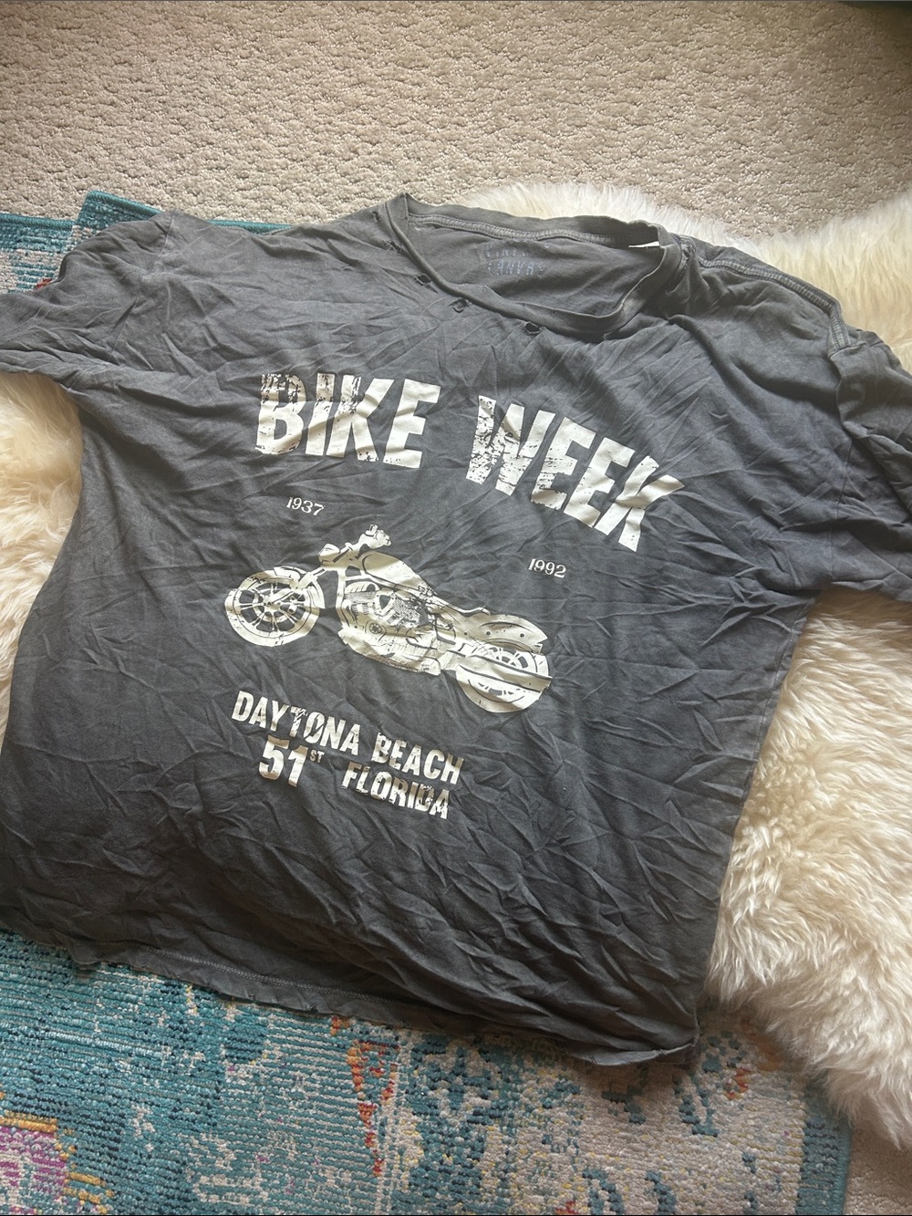 Daytona Beach Bike Week Graphic Tee - Charcoal